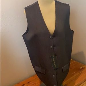 Pinstriped Men’s Suit Vest